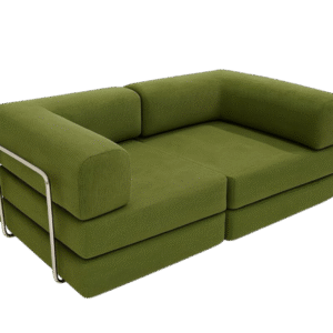 Corduroy & Flannel Sofa Light Green